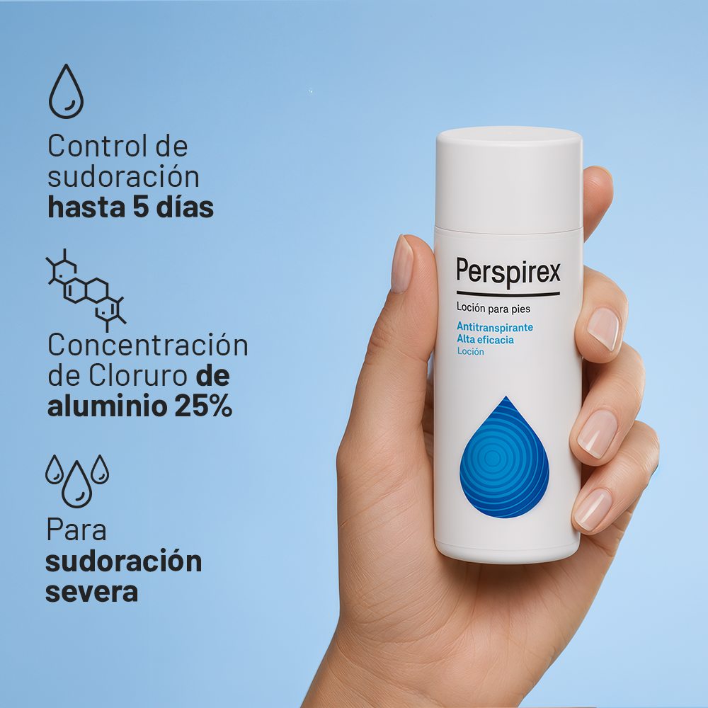 Perspirex Loción para pies — beneficios